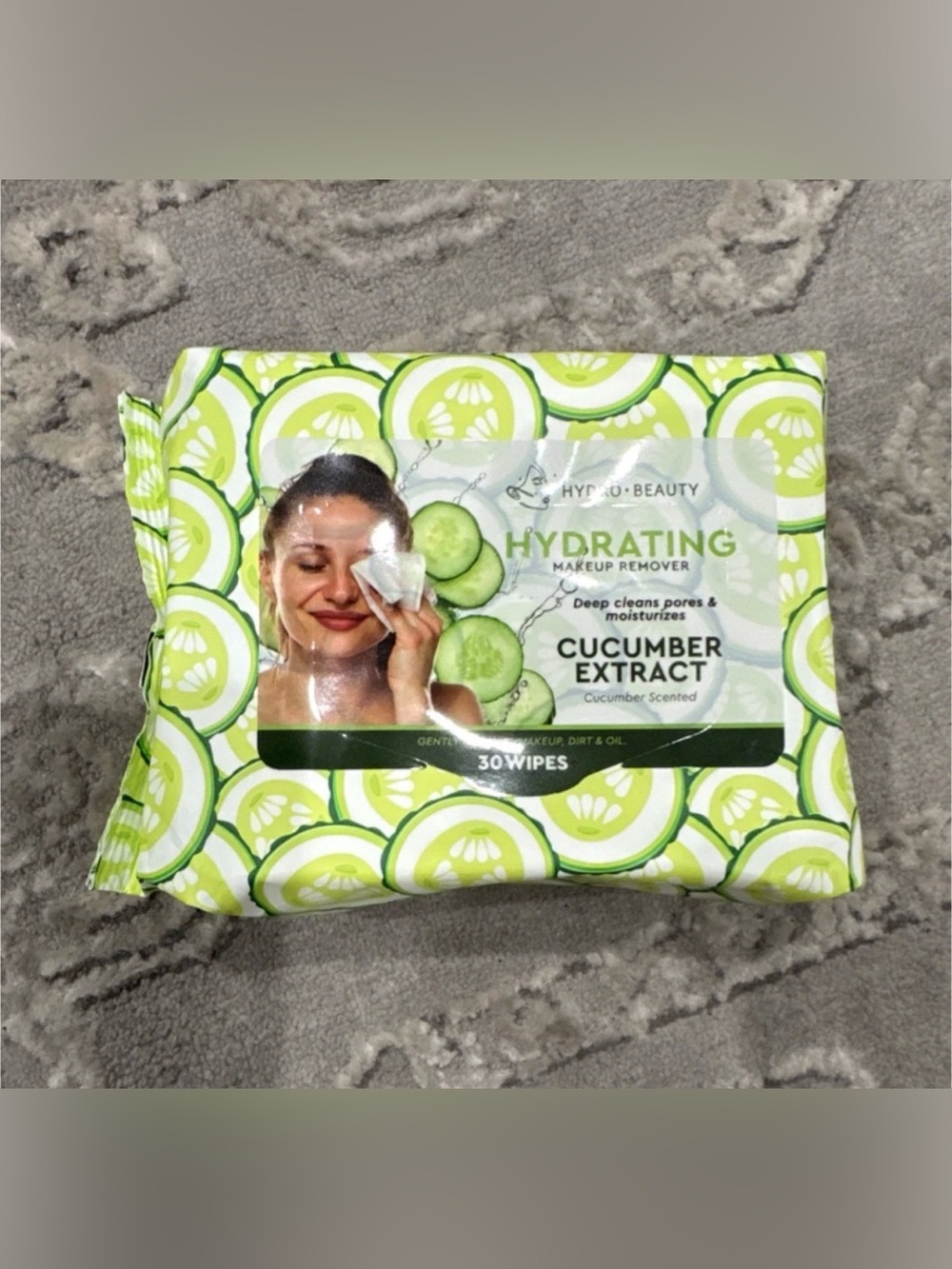 Hydrating Cucumber Extract Makeup Remover Wipes – Green